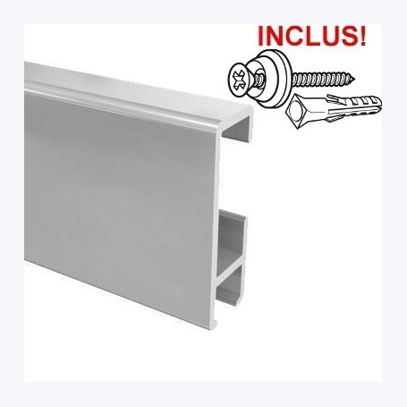 Rail cimaise Cliprail 200cm (fixation incluse)