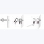 Cimaises Multirail Eclairage -  Rail de 200cm (fixation incl.)