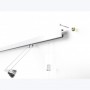 Cimaises Multirail Eclairage - KIT Complet 2 Lampes 200cm Blanc