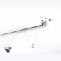 Cimaises Multirail Eclairage - KIT Complet 1 Lampe 100cm Blanc