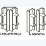 Cimaises Minirail - 2x bouchon d’extrémité ou 1x raccord d’angle