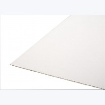 Carton cannelure (blanc/brun/blanc) de 2,6mm - Format:40x60cm