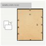 Cadre alu AEKTA - NOIR Mat - Pour format A1 (59,4x84,1cm)