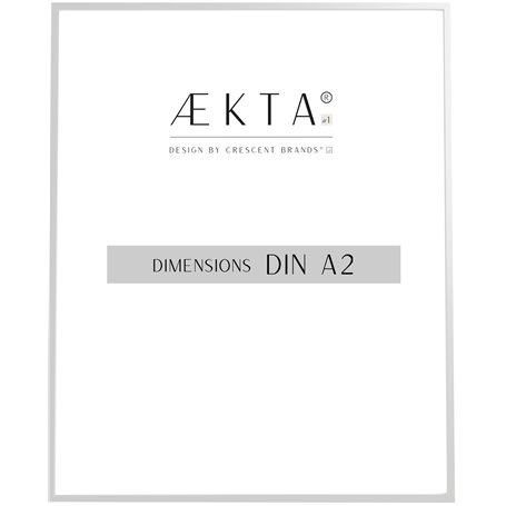 Cadre alu AEKTA - Argent Mat - Pour format A2 (42x59,4cm)