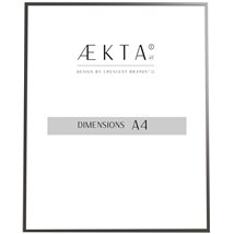 Cadre alu AEKTA - NOIR Mat - Pour format A4 (21x29,7cm)