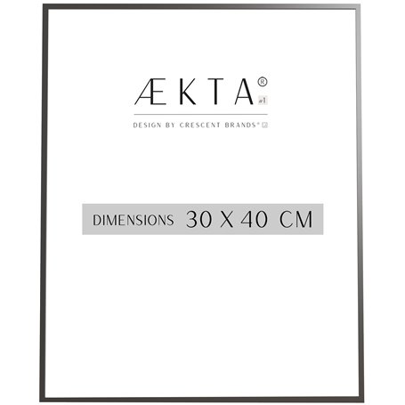 Cadre alu AEKTA - NOIR Mat - Pour format 30x40cm