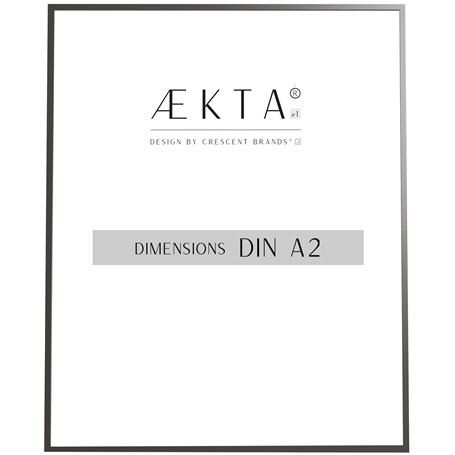 Cadre alu AEKTA - NOIR Mat - Pour format A2 (42x59,4cm)