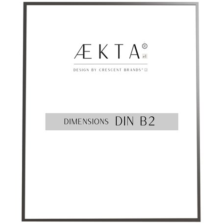 Cadre alu AEKTA - NOIR Mat - Pour format 50x70cm