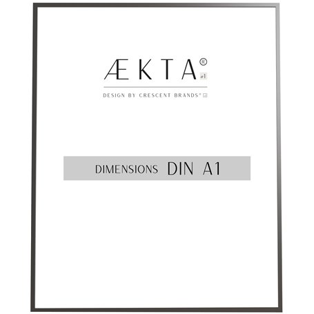 Cadre alu AEKTA - NOIR Mat - Pour format A1 (59,4x84,1cm)