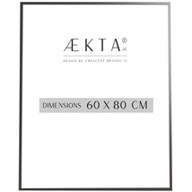 Cadre alu AEKTA - NOIR Mat - Pour format 60x80cm