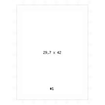 Cadre complet, blanc,A3 sous emballage individuel