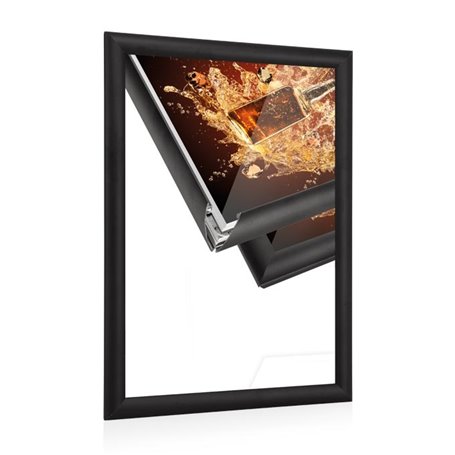 Cadre alu - clic clac (ouvrable de face) pour format affiche: 24,5x30,5cm