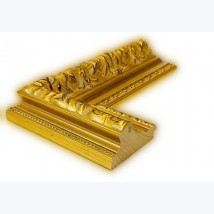 1 longueur coupée à 45° pour 198,5cm - Cadre réf. 283-1 (Baroque dorée)