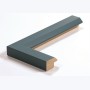 Échantillon de cadre — Prisma (Bleu pétrole mat, pan coupé)