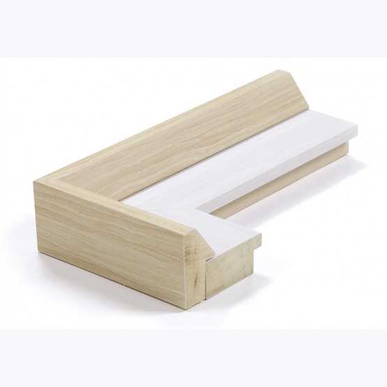Échantillon de cadre — Duo (Gris Perle / Bois Naturel teinté)