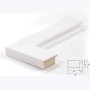 Échantillon de cadre — Mono Prestige (Blanc laqué mat)