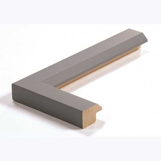 Échantillon de cadre — Prisma (Gris mat, pan coupé)