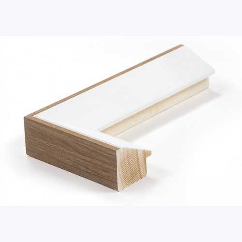 Échantillon de cadre — Yves Select (Blanc penté, dos bois)