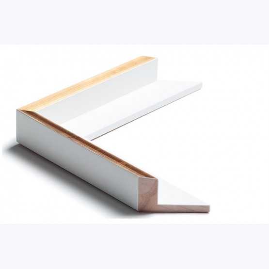 Échantillon de cadre — Pisa Plus (Blanc liseré or, caisse en L)