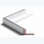 Échantillon de cadre — Pisa Plus (Blanc liseré argent), caisse en L)