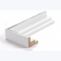 Échantillon de cadre — Eclipse (Blanc liseré argent, caisse en escalier)