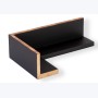 Échantillon de cadre — Nuance (Noir liseré bronze, caisse en L)