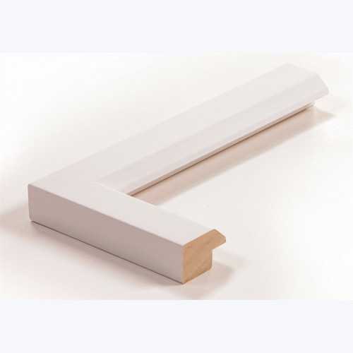 Échantillon de cadre — Prisma (Blanc mat, pan coupé)