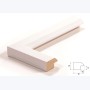 Échantillon de cadre — Prisma (Blanc mat, pan coupé)