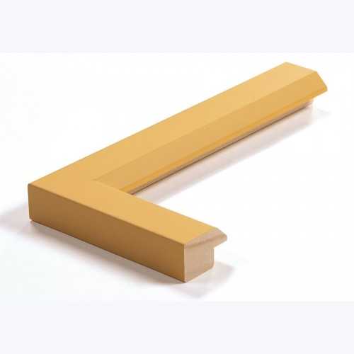 Échantillon de cadre — Prisma (Jaune mat, pan coupé)