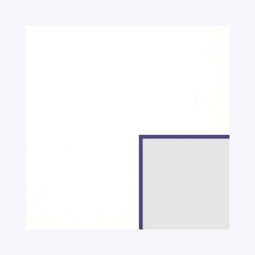 Échantillon de passe-partout — Blanc lisse biseau violet 1.6mm (BR64987)