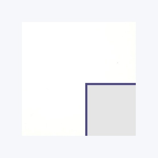 Échantillon de passe-partout — Blanc lisse biseau violet 1.6mm (BR64987)
