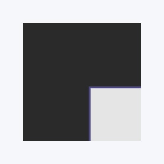 Échantillon de passe-partout — Noir lisse biseau violet 1.6mm (BR64921)