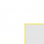 Échantillon de passe-partout — Blanc lisse biseau jaune 1.6mm (BR44987)