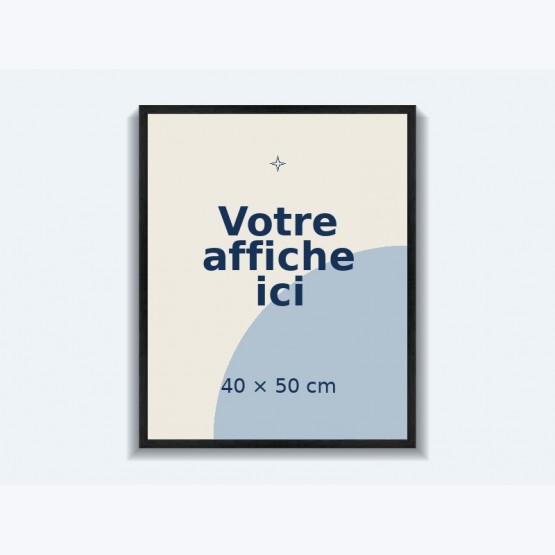 Cadre Pixi Noir veiné pour affiche 40 × 50 cm