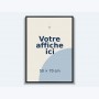 Cadre Pixi Noir veiné pour affiche 50 × 70 cm