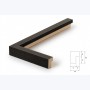 Profil Pixi Noir veiné — coupe et dimensions 14 × 19 mm