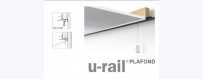 Cimaise, Cimaises, cimaise pour tableaux STAS U-Rail pour un accrochage au plafond simple, rapide et parfait