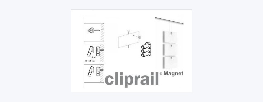 Cimaise, Cimaises, cimaise pour tableaux avec fil et aimant