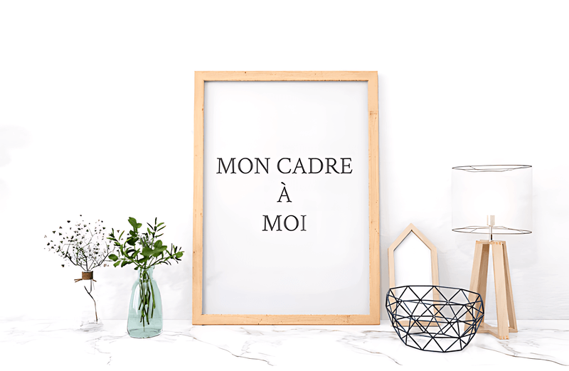 Cadre sans passe-partout