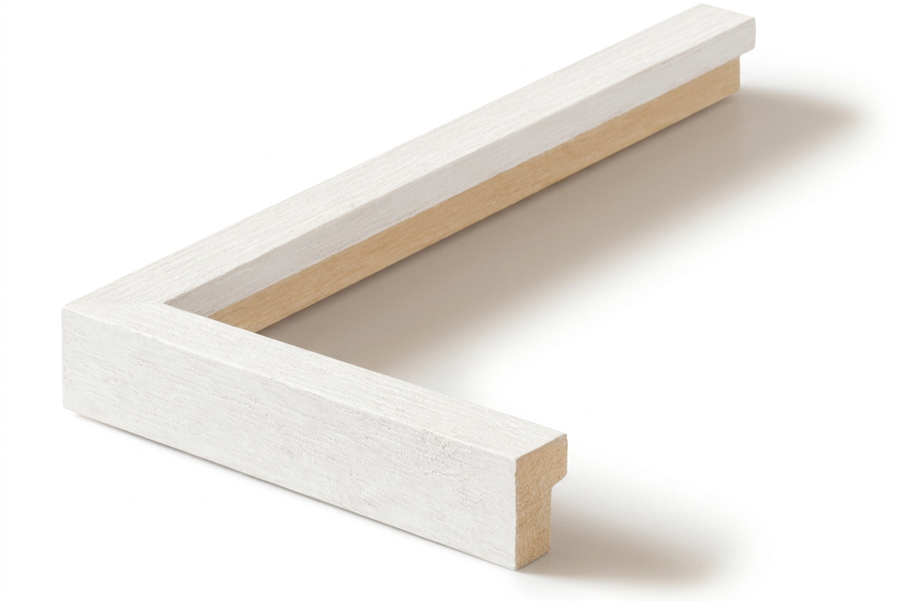 Angle du cadre Pixi blanc veiné