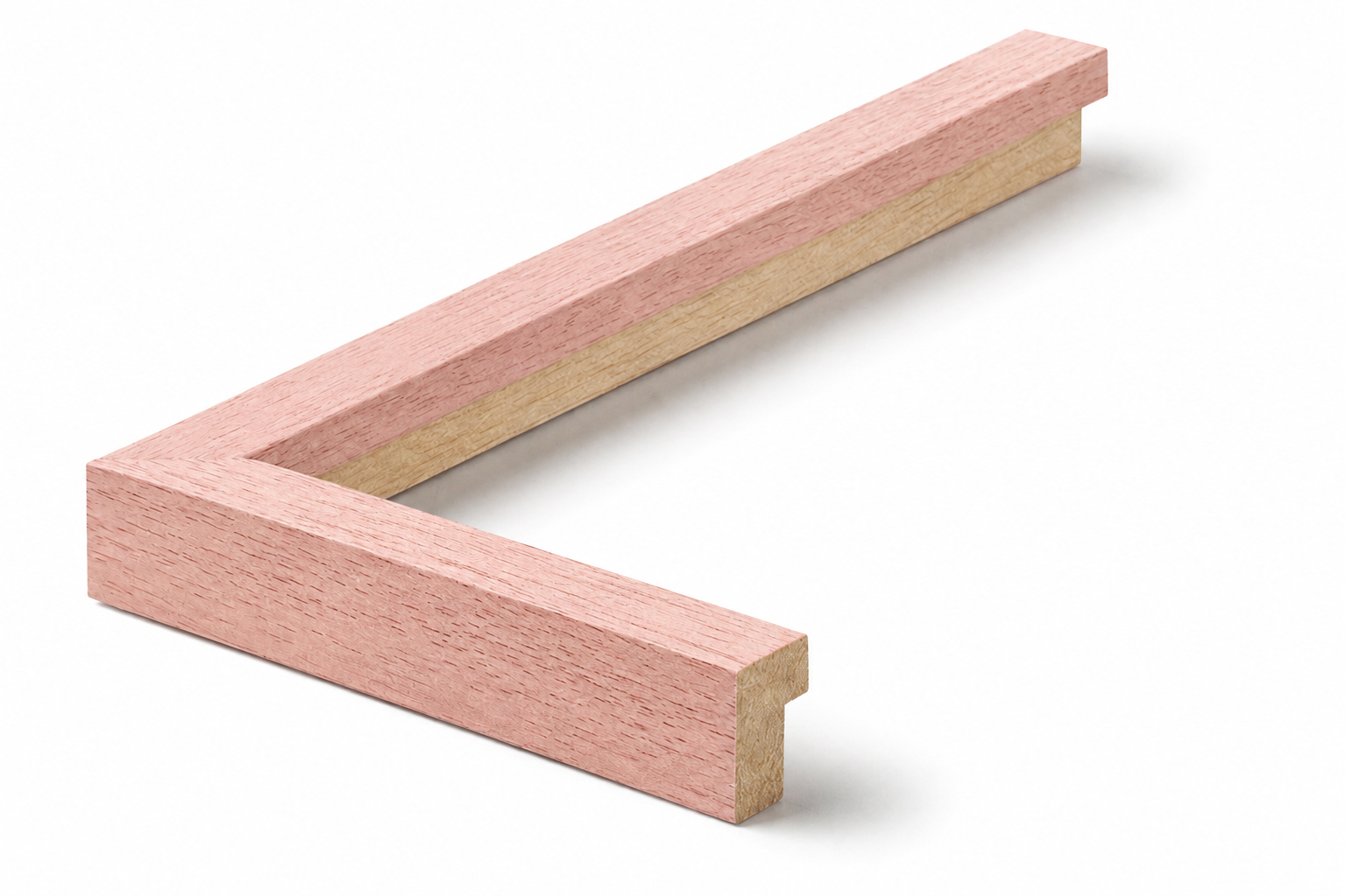 Angle du cadre Pixi rose veiné